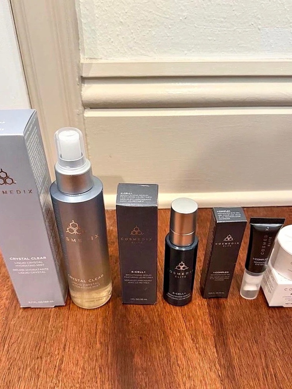 Cosmedix Skincare Bundle Set, Gray & White